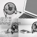 Usb Mini Desktop Fan - Table Small Fan Portable Adjustable Compatible With Computer Laptops Power banks Fans Quiet Cooling For Office And Home 4 Inch Black - B071HGTNJ2